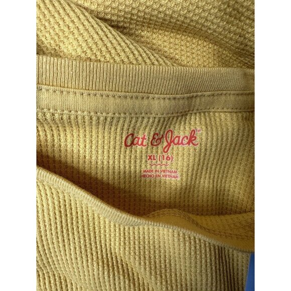 Skinny Jeans & Yellow Thermal Shirt Girls Size XL (16) and Free Socks - Picture 5 of 14